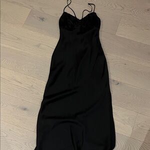Elegant Black Slip Dress